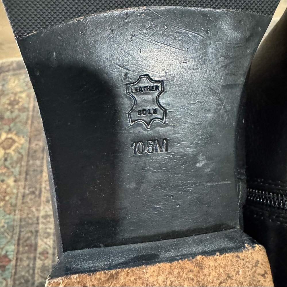 Tory Burch Kiernan Riding Tall Equestrian Classic Boots Black Leather 10.5 - Picture 4 of 16
